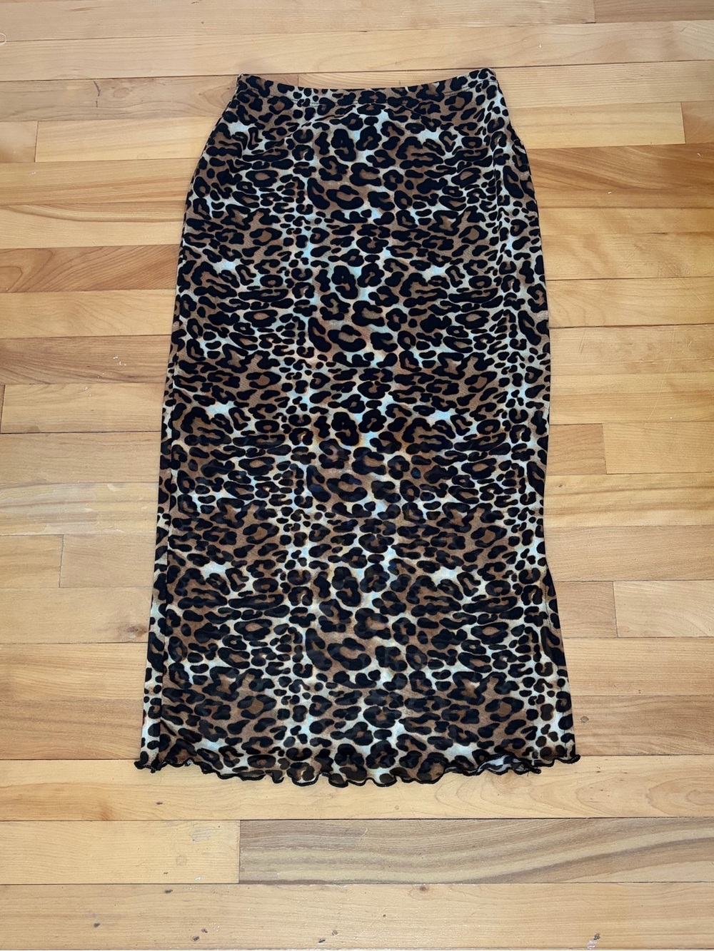 Ardene Leopard Print Midi Skirt